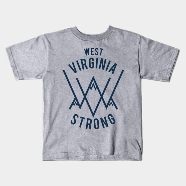 West Virginia Strong Kids T-Shirt by adimaxo